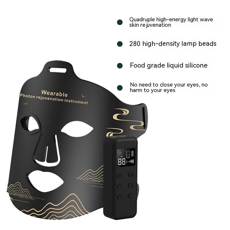 LED Face Mask - Infrared Phototherapy Beauty Device for Skin Rejuvenation