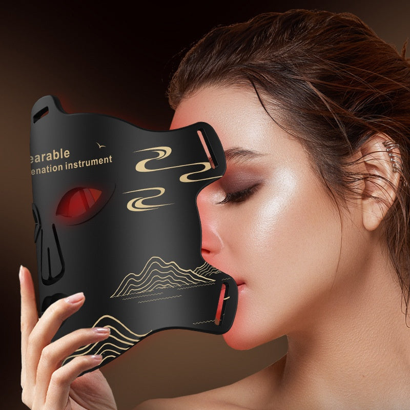 LED Face Mask - Infrared Phototherapy Beauty Device for Skin Rejuvenation